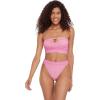image:imageSteve Madden Womens Keyhole Strapless Swim Tube Top with Pearl TrimOrchid