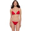 image:imageSteve Madden Womens Over The Shoulder Basic Triangle Bikini TopCherry