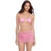 image:imageSteve Madden Womens Ruched Mesh Coverup Mini SkirtOrchid