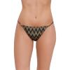 image:imageSteve Madden Womens Strap Side Bikini Bottom with Gold BeadsChevron Shine Raven
