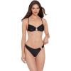 image:imageSteve Madden Womens XBack Ring Front Swim Bralette TopShine Bright Raven