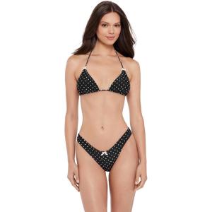 image:imageSteve Madden Womens Basic Tie Halter Triangle Bikini TopDarling Dot