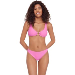 image:imageSteve Madden Womens Ring Front Swim Bralette TopNeon Pink
