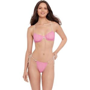 image:imageSteve Madden Womens Underwire Scoop Neck XBack Demi Bikini TopOrchid
