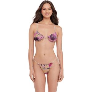 image:imageSteve Madden Womens Underwire Scoop Neck XBack Demi Bikini TopSuper Bloom