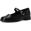 image:imageSteve Madden Womens Delancy Mary Jane FlatBlack Leather