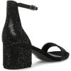 image:imageSteve Madden Womens Irenee Heeled SandalBlack Rhinestone