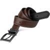image:imageSteve Madden Mens Reversible Mens Dress Casual Every Day Leather BeltBlackBrown Double Stitch