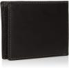 image:imageSteve Madden Mens Slim Leather Wallet with Extra Capacity Attached Flip PocketsBlackAntique