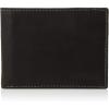 image:imageSteve Madden Mens Slim Leather Wallet with Extra Capacity Attached Flip PocketsBlackAntique