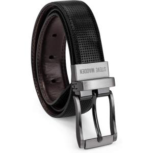 image:imageSteve Madden Boys Reversible Belt for KidsBlackBrownPerforated