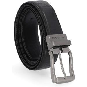 image:imageSteve Madden Mens Reversible Mens Dress Casual Every Day Leather BeltBlackBrown Perforated