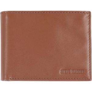 image:imageSteve Madden Mens Slim Leather Wallet with Extra Capacity Attached Flip PocketsCognac Glove