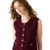 image:imageSteve Madden Womens Aliya Sweater VestWine