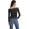 image:imageSteve Madden Womens Apparel Rosetta TopBlack