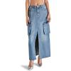 image:imageSteve Madden Womens Benson SkirtBlue Denim
