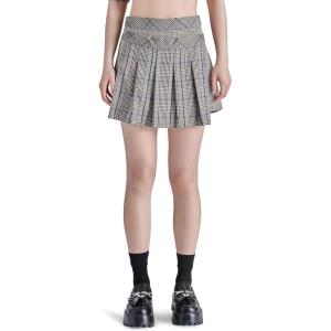 image:imageSteve Madden Womens Jeanne SkirtBrown Plaid Mix