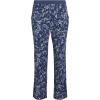 image:imageSteve Madden Womens Pajama 3 Piece Set Long Sleeve Shirt Pants Lounge ShortsDenim Blue  Ditsy Spot