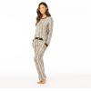 image:imageSteve Madden Womens Pajama 3 Piece Set Long Sleeve Shirt Pants Lounge ShortsSoft Snake