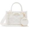 image:imageSteve Madden Womens Steve Madden Bcelene Clear Box Bag WPouchWhite