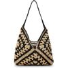 image:imageSteve Madden Womens Steve Madden Bora Straw Crochet HoboBlack