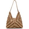 image:imageSteve Madden Womens Steve Madden Bora Straw Crochet HoboBone