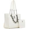image:imageSteve Madden Womens Steve Madden Kattth Tote WPouchWhite