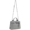 image:imageSteve Madden Womens Steve Madden Roxanne Smooth Satchel With Patent BeltLight Grey