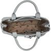 image:imageSteve Madden Womens Steve Madden Roxanne Smooth Satchel With Patent BeltLight Grey