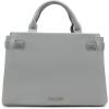 image:imageSteve Madden Womens Steve Madden Roxanne Smooth Satchel With Patent BeltLight Grey