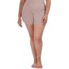 image:imageSteve Madden Womens Womens Fuzzy Pullon Chenille Sleep Shorts Cozy Pajama BottomsBark