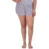 image:imageSteve Madden Womens Womens Fuzzy Pullon Chenille Sleep Shorts Cozy Pajama BottomsLilac