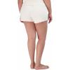 image:imageSteve Madden Womens Womens Fuzzy Pullon Chenille Sleep Shorts Cozy Pajama BottomsWhite