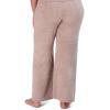 image:imageSteve Madden Womens Womens Fuzzy WideLeg Chenille Sleep Pants Cozy Pajama BottomsBark