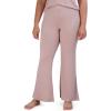 image:imageSteve Madden Womens Womens Ribbed FlareLeg Sleep PantsBark