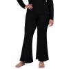 image:imageSteve Madden Womens Womens Ribbed FlareLeg Sleep PantsBlack