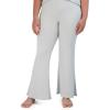 image:imageSteve Madden Womens Womens Ribbed FlareLeg Sleep PantsPuritan Grey