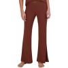 image:imageSteve Madden Womens Womens Ribbed FlareLeg Sleep PantsTiramisu