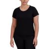 image:imageSteve Madden Womens Womens Ribbed ShortSleeve Sleep TeeBlack
