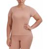 image:imageSteve Madden Womens Womens Ribbed ShortSleeve Sleep TeePraline