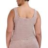 image:imageSteve Madden Womens Womens ScoopNeck Chenille Sleep Tank TopBark