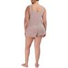 image:imageSteve Madden Womens Womens ScoopNeck Chenille Sleep Tank TopBark