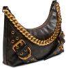 image:imageSteve Madden womens Steve Madden Grayad Distressed Roller Buckle Shoulder BagDark Brown