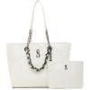 image:imageSteve Madden Womens Steve Madden Kattth Tote WPouchWhite