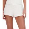 image:imageSteve Madden Womens Womens Fuzzy Pullon Chenille Sleep Shorts Cozy Pajama BottomsWhite