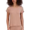 image:imageSteve Madden Womens Womens Ribbed ShortSleeve Sleep TeePraline