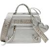 image:imageSteve Madden womens Steve Madden EVELYN Logo Plaque Top HandleSilver