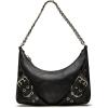 image:imageSteve Madden womens Steve Madden Grayad Distressed Roller Buckle Shoulder BagBlack