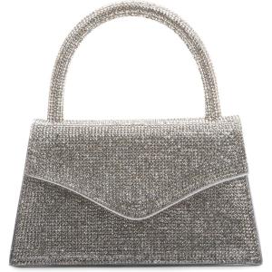 image:imageSteve Madden Womens Steve Madden Amina Rhinestone Mini Top HandleSilver