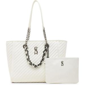 image:imageSteve Madden Womens Steve Madden Kattth Tote WPouchWhite